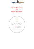 Redox Reactions Handwritten Notes by ExamsRoad.pdf